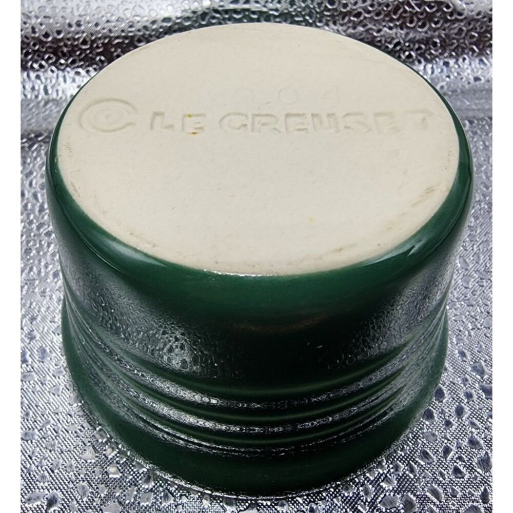 Le Creuset Stoneware Green Ramekins Sauce/Condiments Bowl (4) READ LISTING!!! - Picture 12 of 16